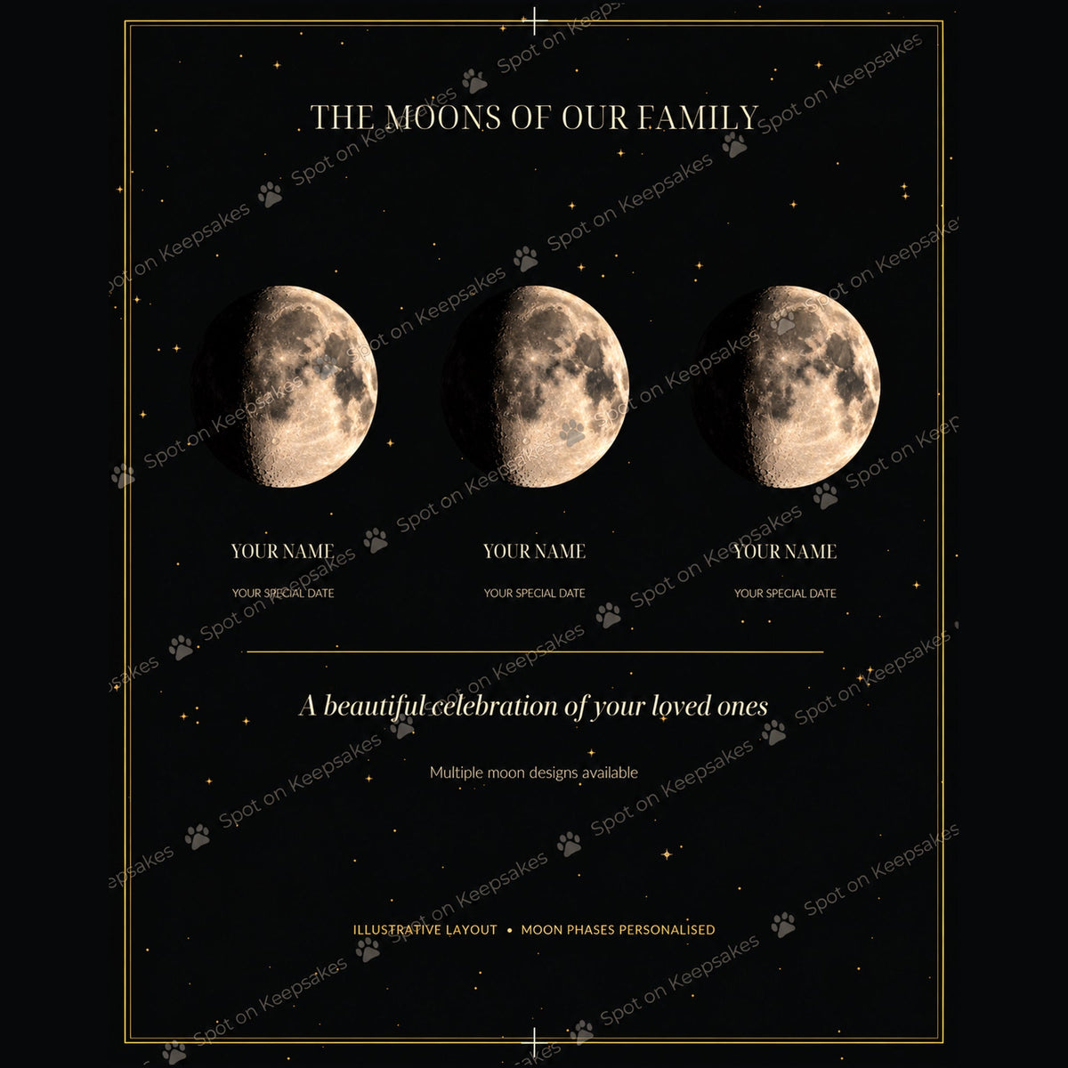 Spot on Keepsakes family moon illustration watermarked preview