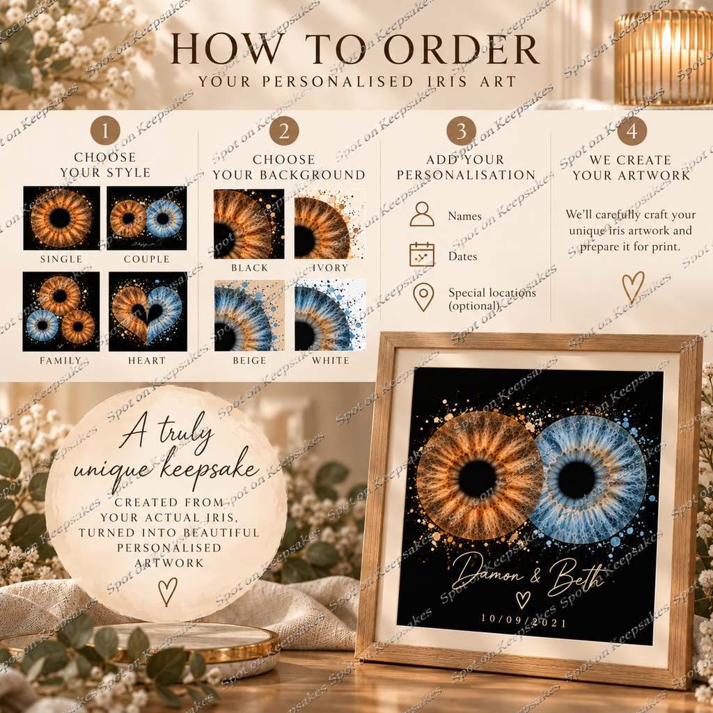 How to order personalised iris artwork