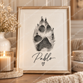 Spot on Keepsakes personalised Pablo paw print gallery image 1