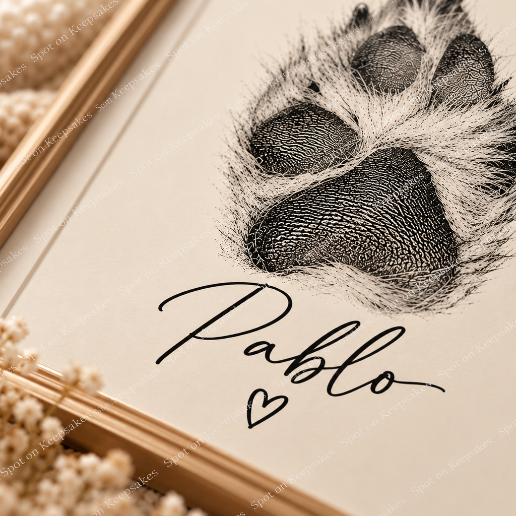 Spot on Keepsakes personalised Pablo paw print gallery image 3