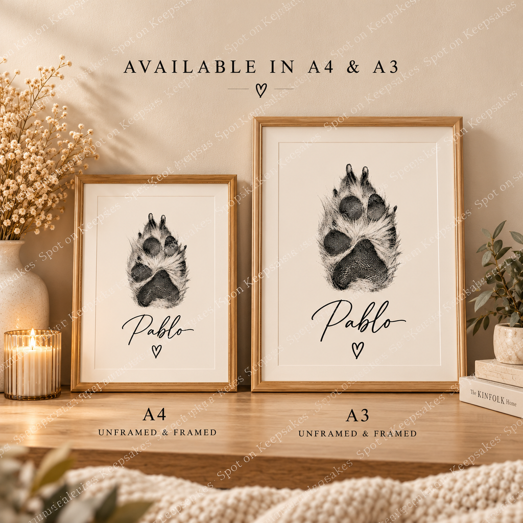 Spot on Keepsakes personalised Pablo paw print gallery image 4