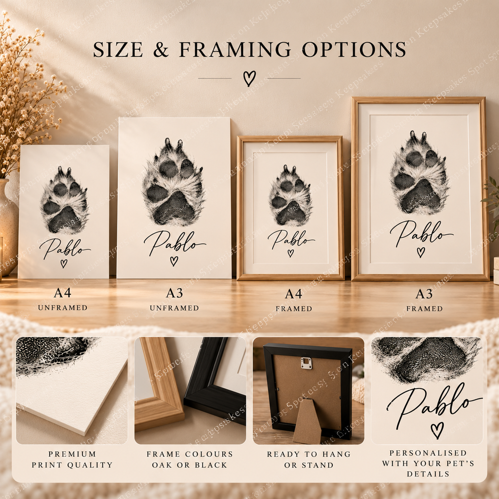Spot on Keepsakes personalised Pablo paw print gallery image 7