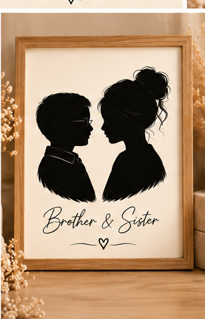 Spot on Keepsakes silhouette portrait 07 siblings