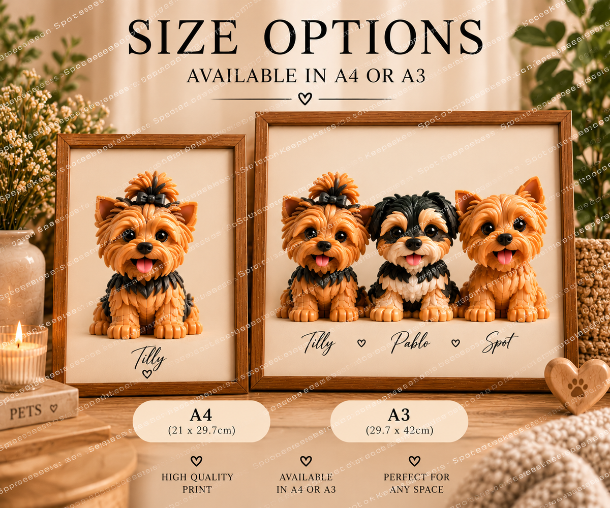 Spot on Keepsakes A4 and A3 sizes
