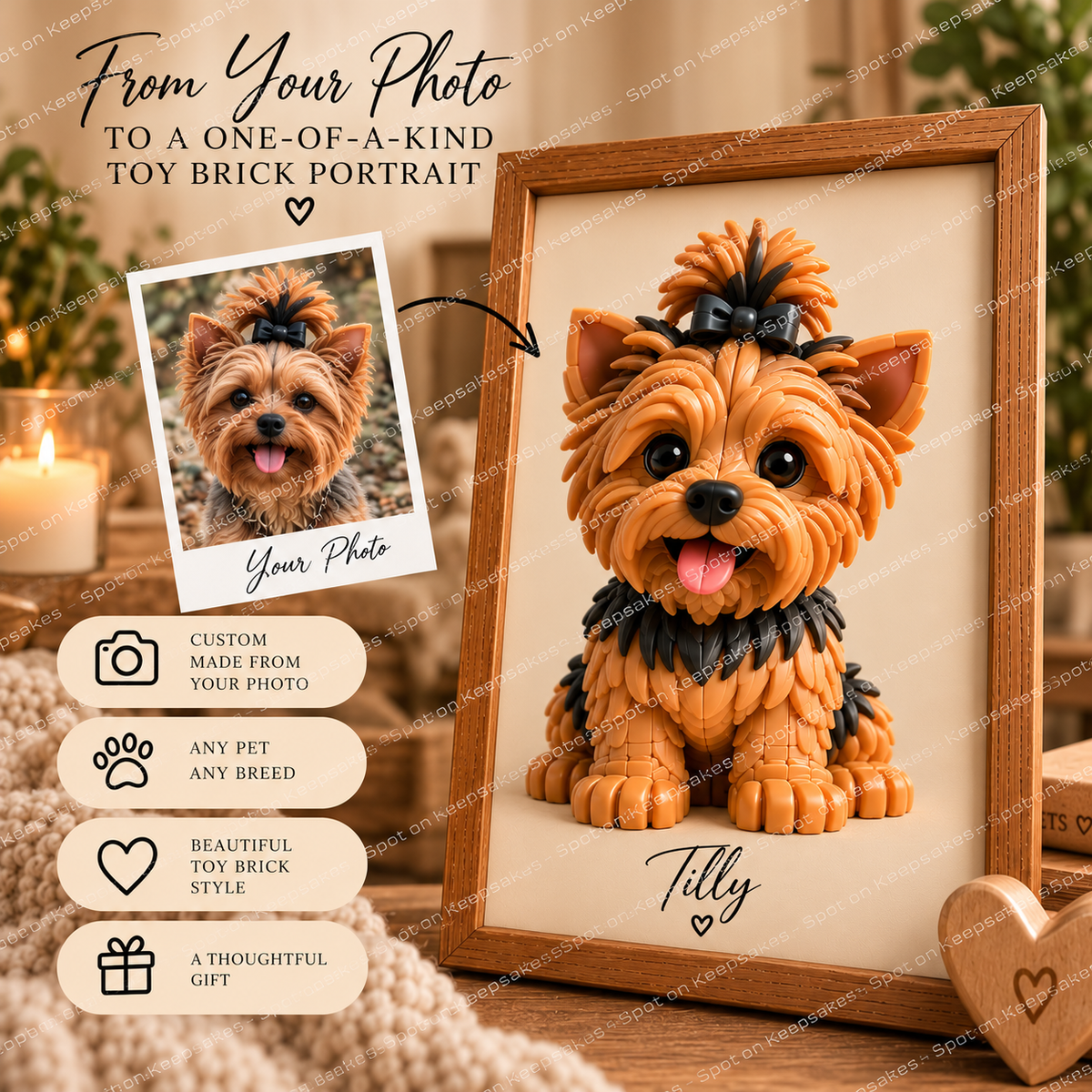 Spot on Keepsakes Before and after Tilly