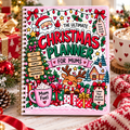 Ultimate Christmas Planner for Mums printable PDF cover displayed as spiral bound planner