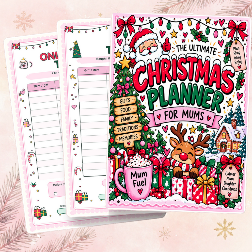 Preview of Christmas planner gift tracker printable pages
